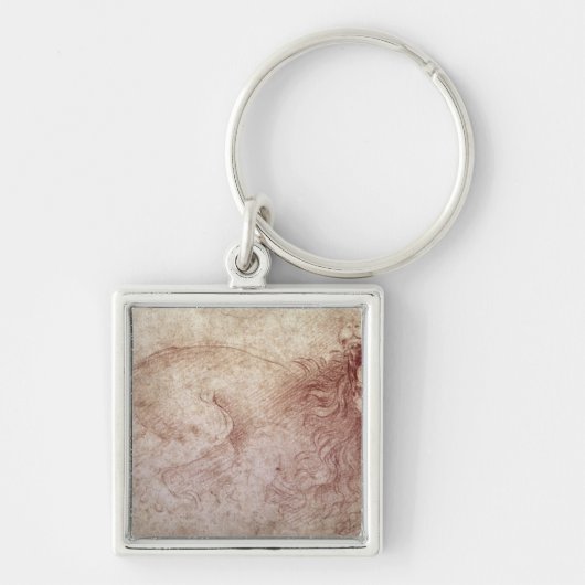 とどろくライオンのスケッチ キーホルダー (正面)