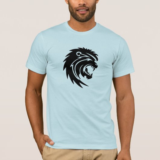 とどろくライオンメンズTシャツ Tシャツ (正面)