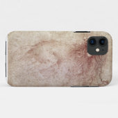 とどろくライオン(紙の赤いチョーク)のスケッチ Case-Mate iPhoneケース (裏面(横))