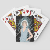 とどろく二十代のアールデコの自転車のトランプ トランプ (裏面)