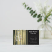 とどろく二十代のシャンペンエレガントなgatsbyガラス 名刺 (スタンド正面)