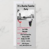 とどろく二十代のテーマのパーティーの招待 招待状 (正面)