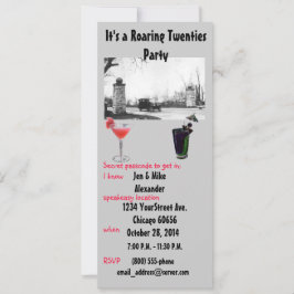 とどろく二十代のテーマのパーティーの招待 招待状