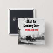 とどろく二十代のパーティーの名札 缶バッジ (正面&裏面)