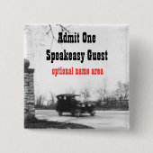 とどろく二十代のパーティーの名札 缶バッジ (正面)