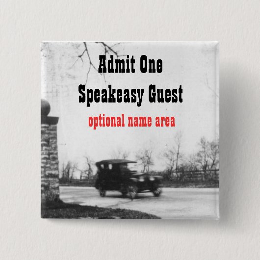 とどろく二十代のパーティーの名札 缶バッジ (正面)