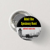 とどろく二十代の禁止のテーマの名前入りの記章 缶バッジ (正面&裏面)