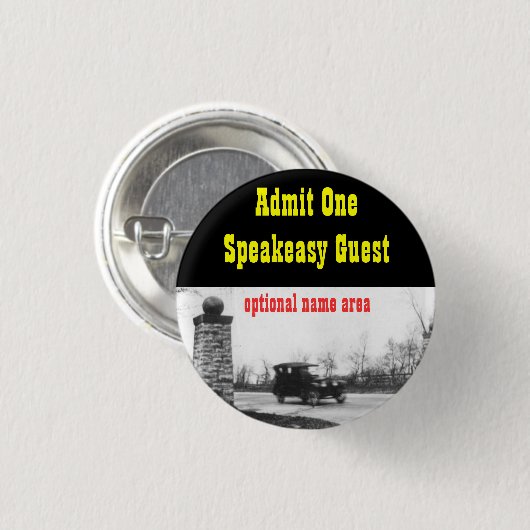 とどろく二十代の禁止のテーマの名前入りの記章 缶バッジ (正面&裏面)