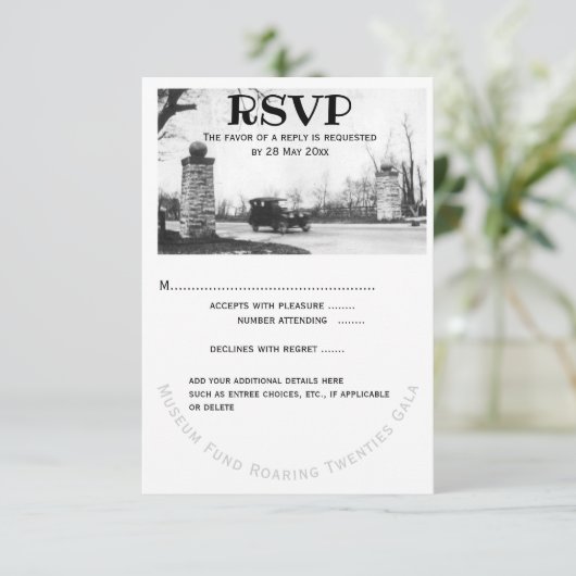 とどろく二十代RSVPのゲストの応答 出欠カード (スタンド正面)