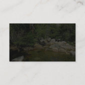 とどろく滝の川の流れ山 名刺 (裏面)