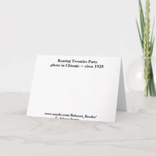 とどろく20年代のハローウィンパーティの衣裳 招待状 (裏面)