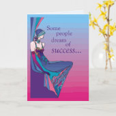 とどろく20年代のフラッパーの幸運 カード (黄色い花)