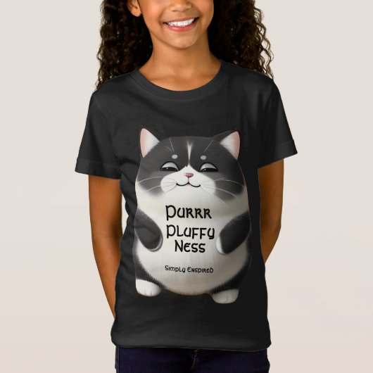 とにかくにゃんこが大好きな子供たちへ Tシャツ (正面)