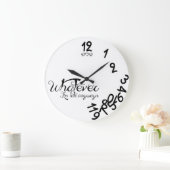 とにかくオレは壁時計の周りに遅れてる ラージ壁時計 (ホーム)