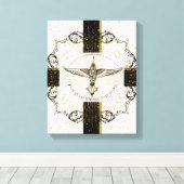 とにかくハミングバード感動的を許せ キャンバスプリント (インサイチュ (ウッドフロア))