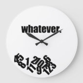 とにかくメチャメチャな数字の壁掛け時計 ラージ壁時計 (正面)