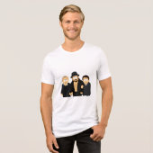 「とにかく凍って馬鹿みたいな顔をする」 トライブレンドＴシャツ (正面全面)