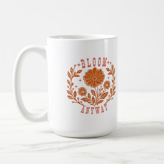 とにかく咲く コーヒーマグカップ (左)