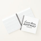 とにかく彼らを愛しなさい | Luke 23:24聖書の聖句の信仰 ノートブック (内部)