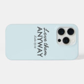 とにかく彼らを愛しなさい | Luke 23:24聖書の聖句の信仰 iPhoneケース (裏面横)