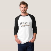 とにかく息をしよう – ストレスへの気づきイエロー Tシャツ (正面フル)