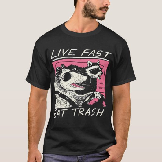 とにかく生き急げ!ゴミを食え! Tシャツ (正面)