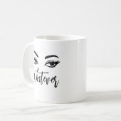 とにかく生意気な目つきと態度 コーヒーマグカップ (正面左)