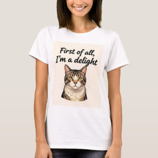 とにかく私は幸せを運ぶ楽しい猫好きです Tシャツ