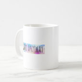とにかく親切である コーヒーマグカップ (正面左)