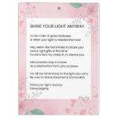 とにかく詩を照らす クリップボード (裏面)