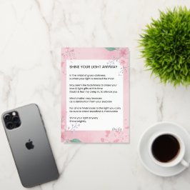 とにかく詩を照らす 箔グリーティングカード