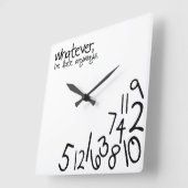 とにかく遅い スクエア壁時計 (傾斜)