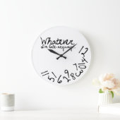 とにかく遅刻だ ラージ壁時計 (ホーム)