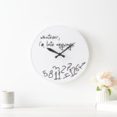 とにかく遅刻だ ラージ壁時計 (ホーム)