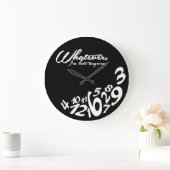 とにかく遅刻だ ラージ壁時計 (ホーム)