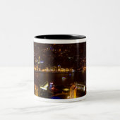 〜との上海中国の素晴らしいスカモダンイライン ツートーンマグカップ (中央)