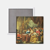 との宮殿インテリアの音楽パーティー マグネット (正面/裏面)