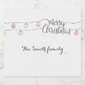 との新しい幸せと成功を祈る スパークリングワインラベル (シングルラベル)