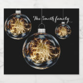 との新しい幸せと成功を祈る スパークリングワインラベル (シングルラベル)