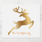 との新しい幸せと成功を祈る スパークリングワインラベル (シングルラベル)