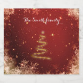 との新しい幸せと成功を祈る スパークリングワインラベル (シングルラベル)