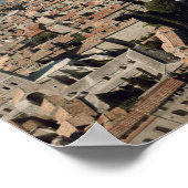 ～との町の空中眺め ポスター (角)