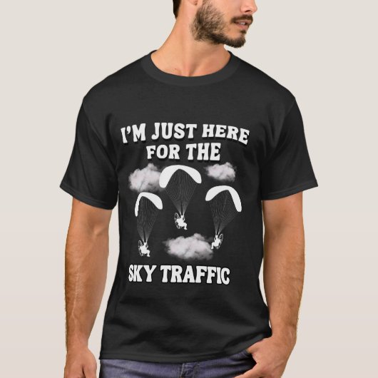 ~との空中飛行パラモ飛んでいるータパイロット Tシャツ (正面)