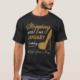 ~との1月の誕生日ハイヒール Tシャツ
