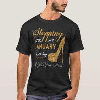 ~との1月の誕生日ハイヒール Tシャツ