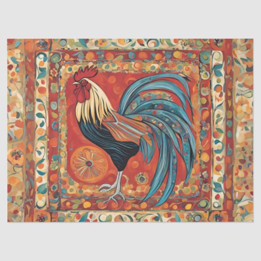 とはっきりしたトレンディーの鶏 薄葉紙 (正面)