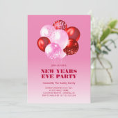 とはっきりしたニューモダンイヤーイブ招待状 招待状 (スタンド正面)