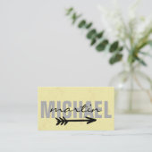 とはっきりした文字矢印 名刺 (スタンド正面)