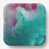 とはっきりした美しい9"スクエア紙プレート ペーパープレート (正面)