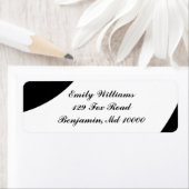 とはっきりした風変わりな白黒 ラベル (インサイチュ)